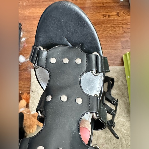 [NWOT] Black Stud Heels - Picture 6 of 7